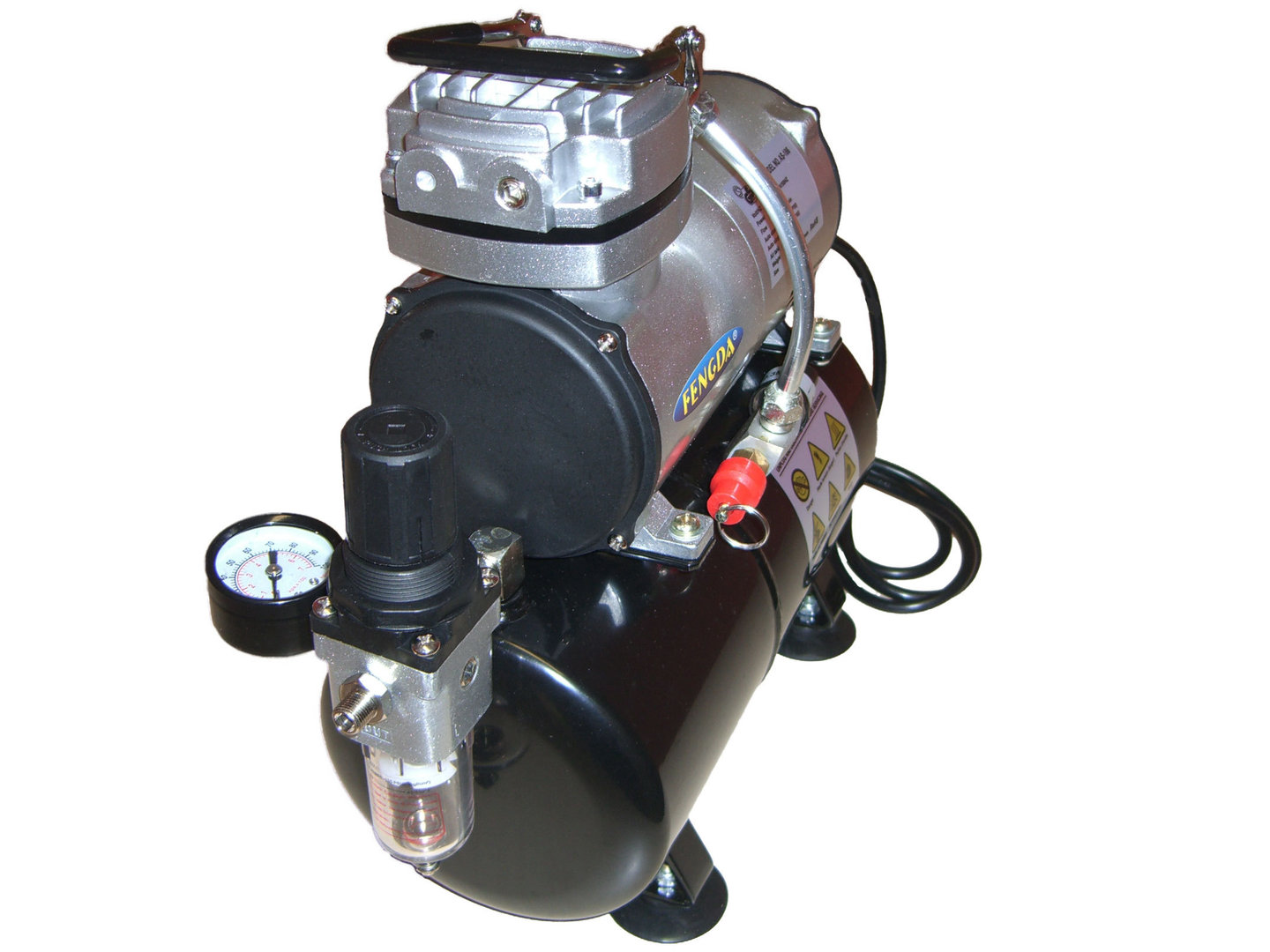 Hobby Airbrush Kompressor mit dem Druckbehälter Fengda® AS-186 