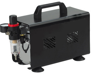 Airbrush Zweikolben Kompressor mit Deckel Fengda® AS-19 B