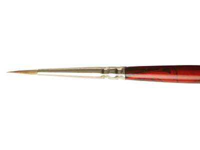 Runder Pinsel LifeColor Pure red sable mit langem Haar 0 (1 Stück)