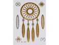 Gold Silver | Jewelry Flash Tattoo stickers W-198, 8x10cm