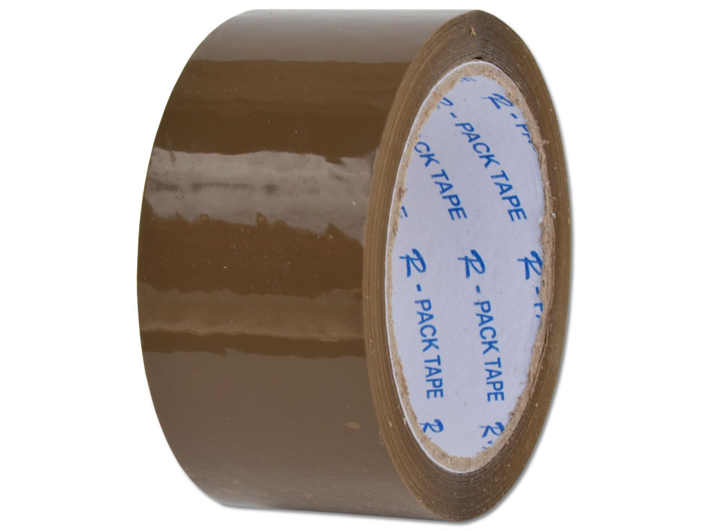 6x Klebeband (Paketband, Packband, Paketklebeband) acryl braun - 48 mm/ 66 m