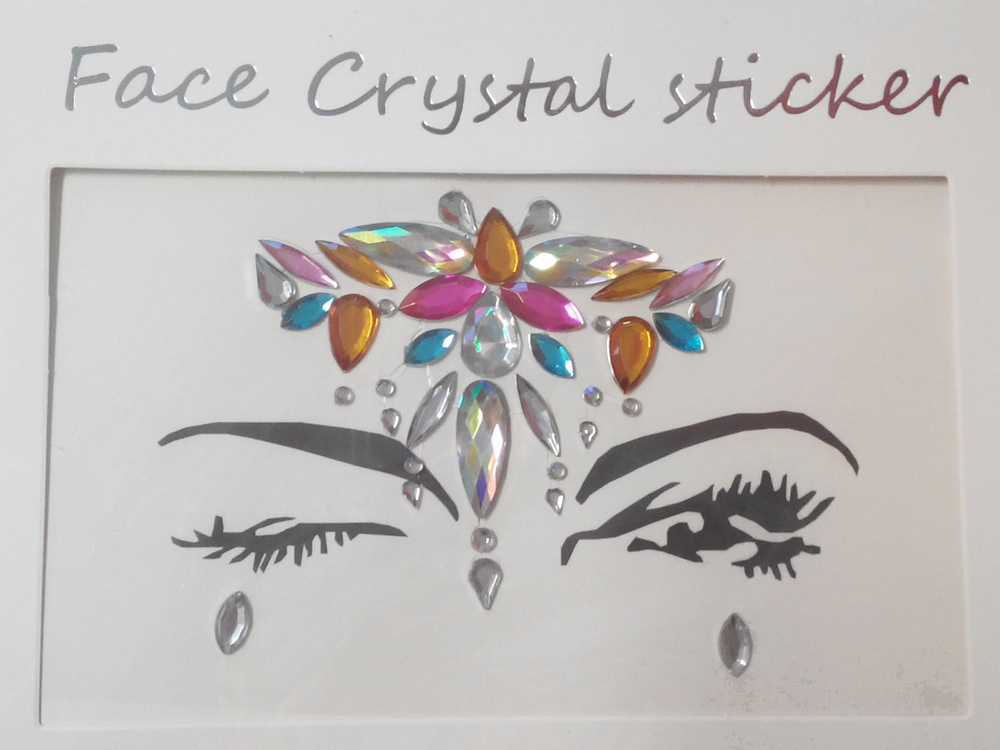 Klebersteine aufs Gesicht (Strass Kristalle Festival Juwelen Sticker) LS1016