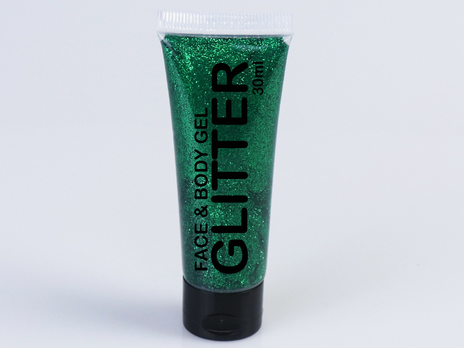 Glittergel in der Tube (Glitter Gel Tube) green 30 ml