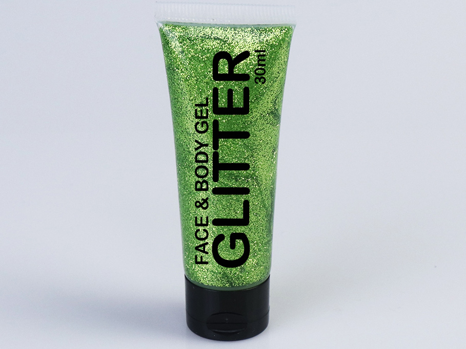 Glittergel in der Tube (Glitter Gel Tube) grass green 30 ml