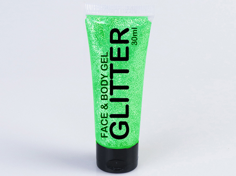 UV Glittergel in der Tube (UV Glitter Gel Tube) green 30 ml