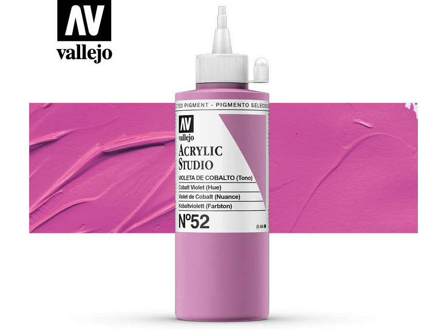 Farbe Vallejo Acrylic Studio 22052 Cobalt Violet (Hue) (200ml)