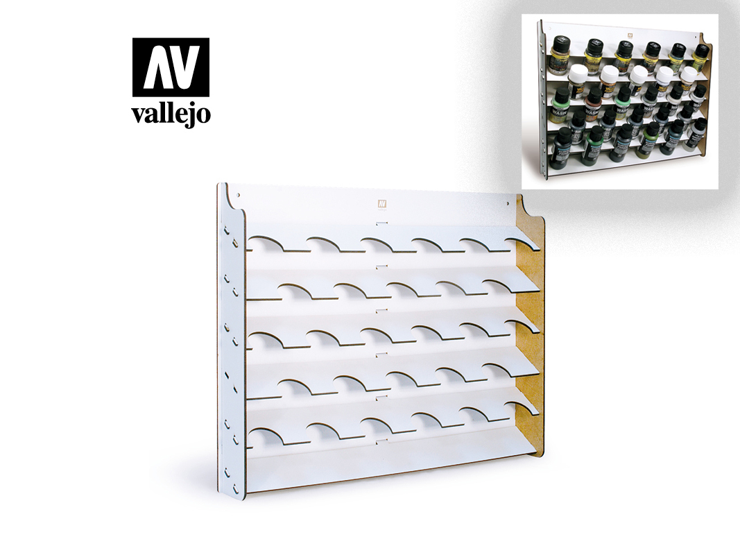 Vallejo 26009 Wall Mounted Paint Display for 35 and 60 ml bottles (display only)