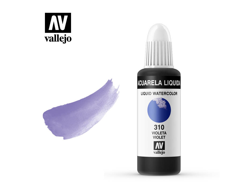 Farbe Vallejo Liquid Watercolor 33310 Violet  (32ml)