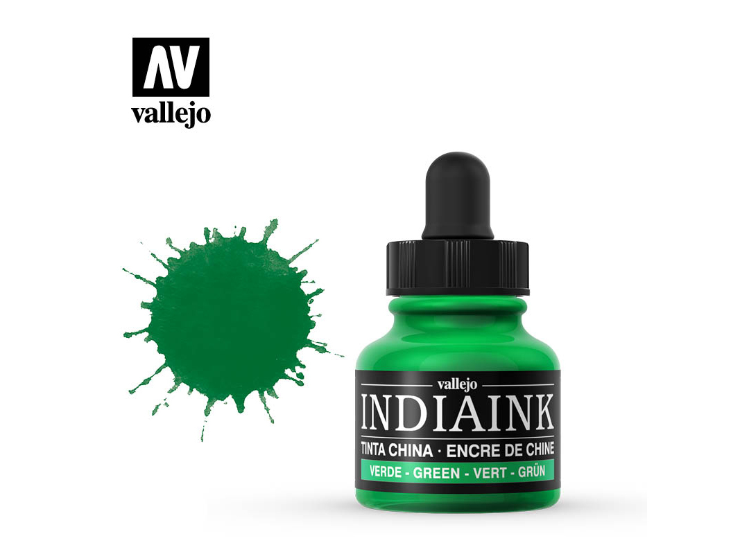 Vallejo Calligraphy India Ink 35320 Green (30ml)