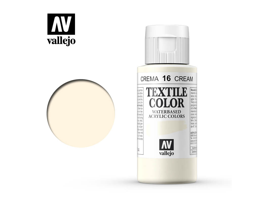 Textilfarbe Vallejo Textile Color 40016 Cream (60ml)