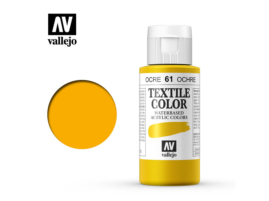 Textilfarbe Vallejo Textile Color 40061 Ochre (60ml)