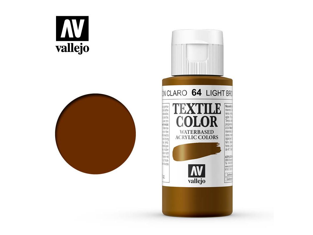 Textilfarbe Vallejo Textile Color 40064 Light Brown (60ml)