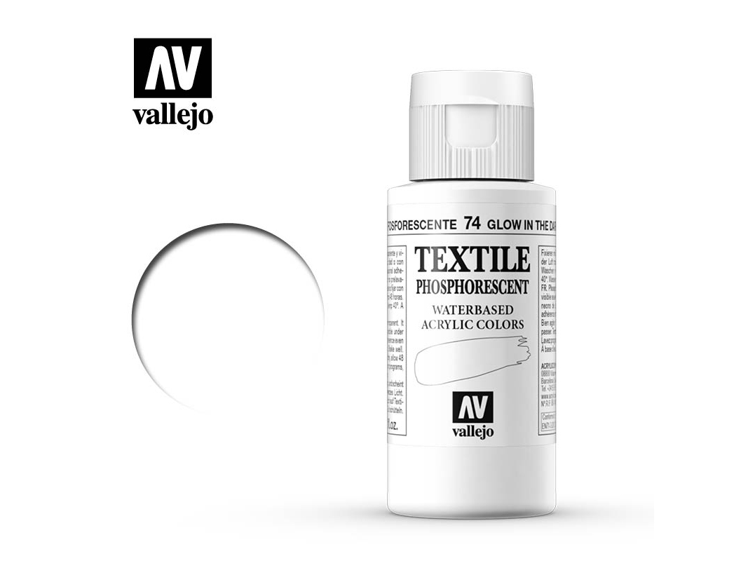 Textilfarbe Vallejo Textile Color 40074 Glow in the dark (60ml)
