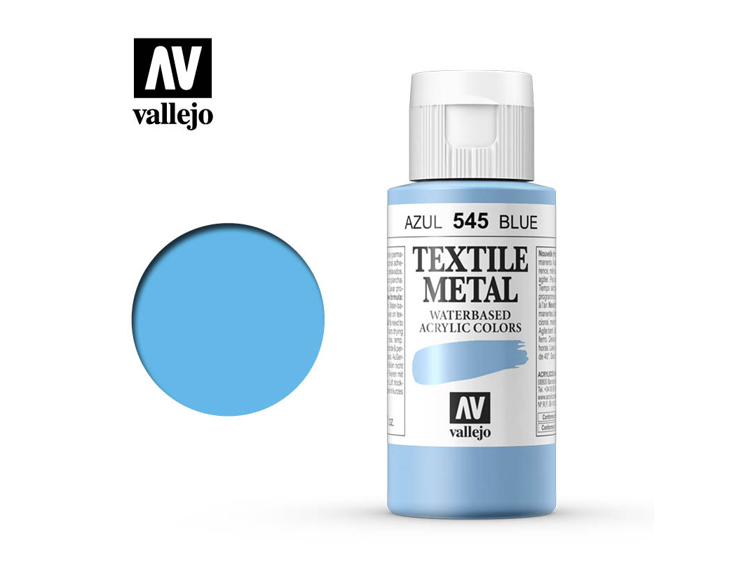 Textilfarbe Vallejo Textile Color 40545 Metallic Blue (60ml)