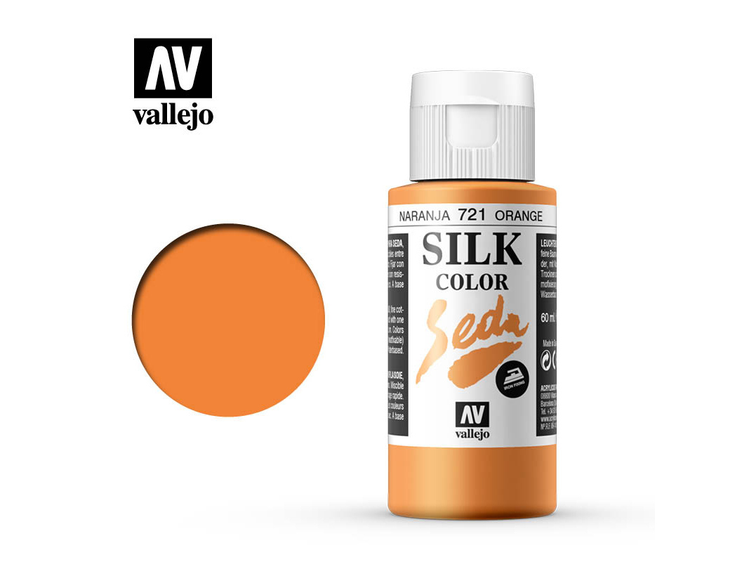 Seidenfarbe Vallejo Silk Color 43721 Orange (60ml)