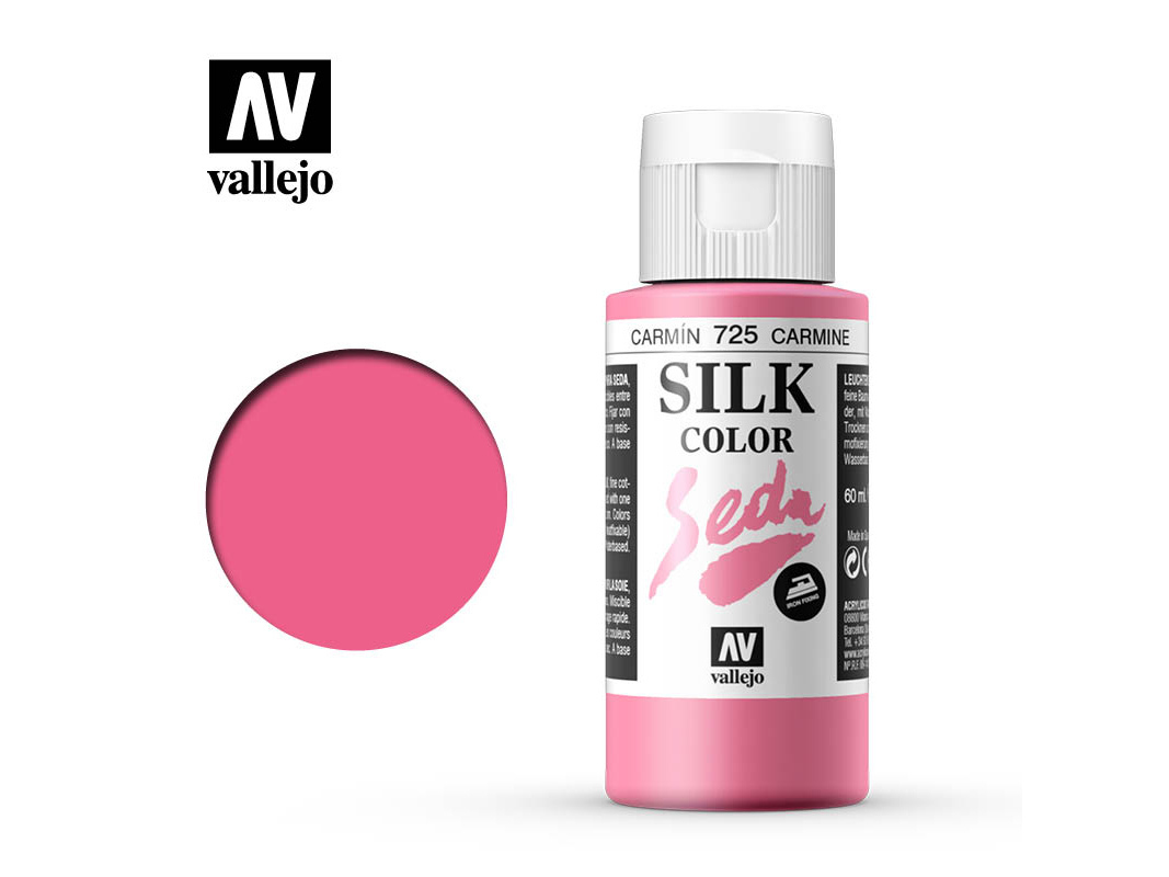 Seidenfarbe Vallejo Silk Color 43725 Carmine (60ml)