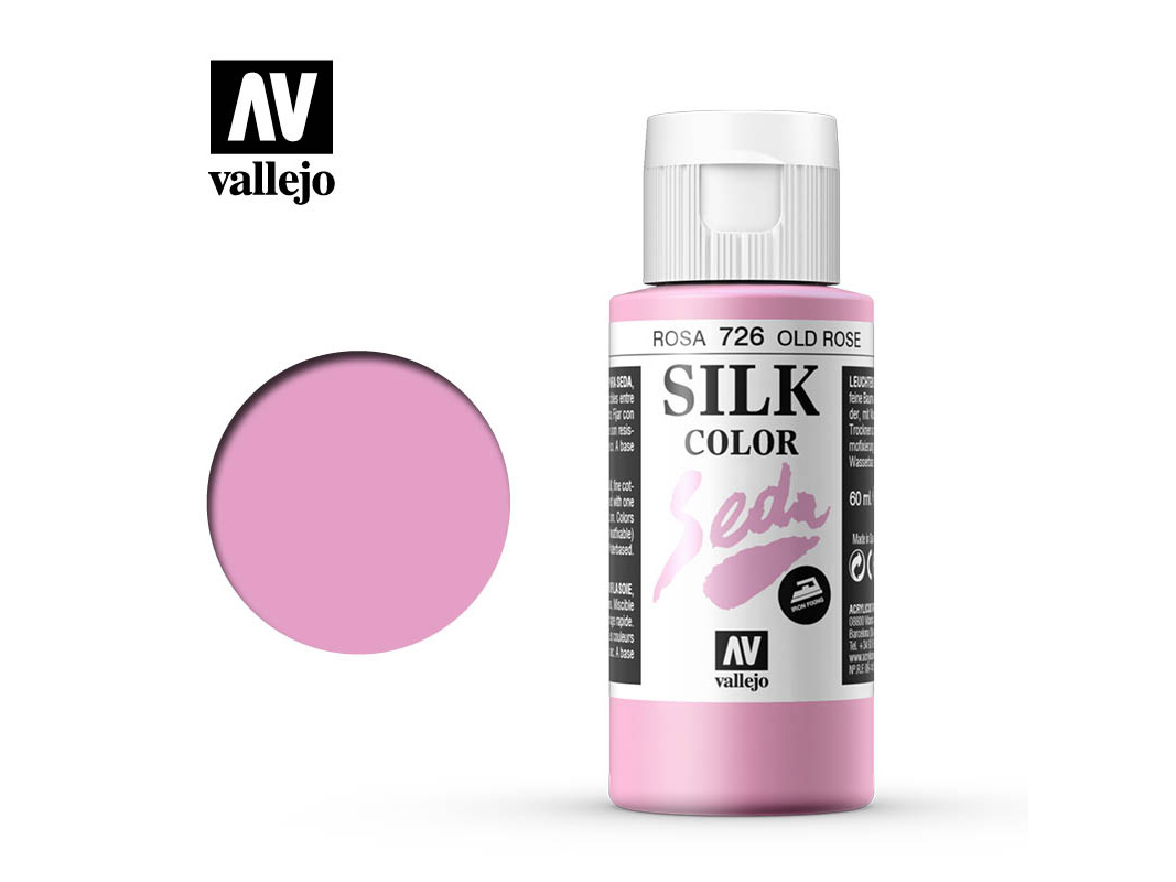 Seidenfarbe Vallejo Silk Color 43726 Old Rose (60ml)