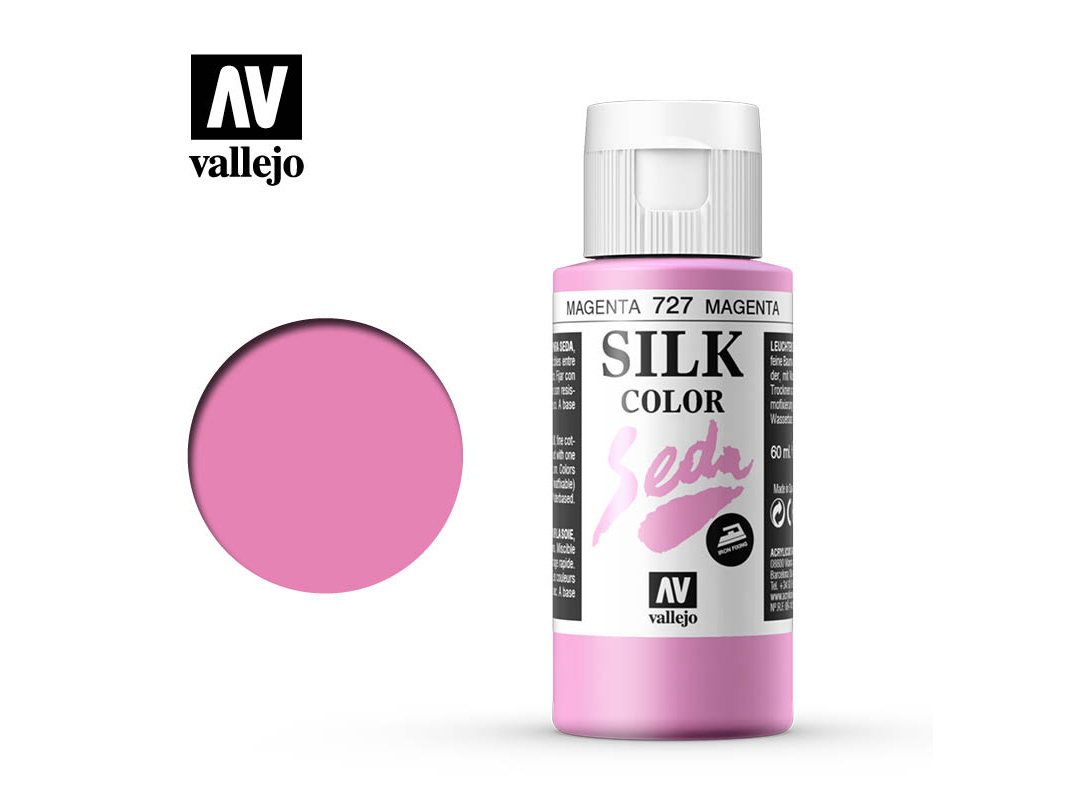 Seidenfarbe Vallejo Silk Color 43727 Magenta (60ml)