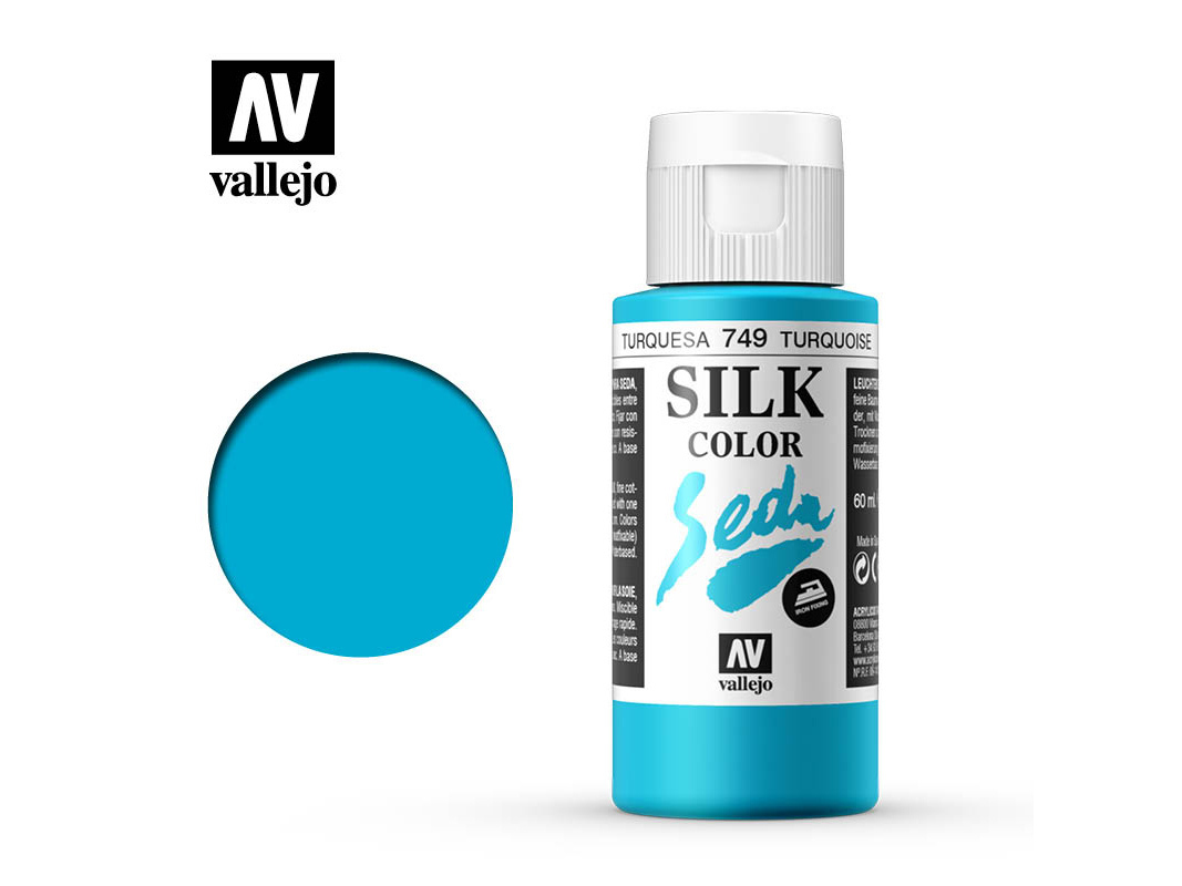 Seidenfarbe Vallejo Silk Color 43749 Turquoise (60ml)