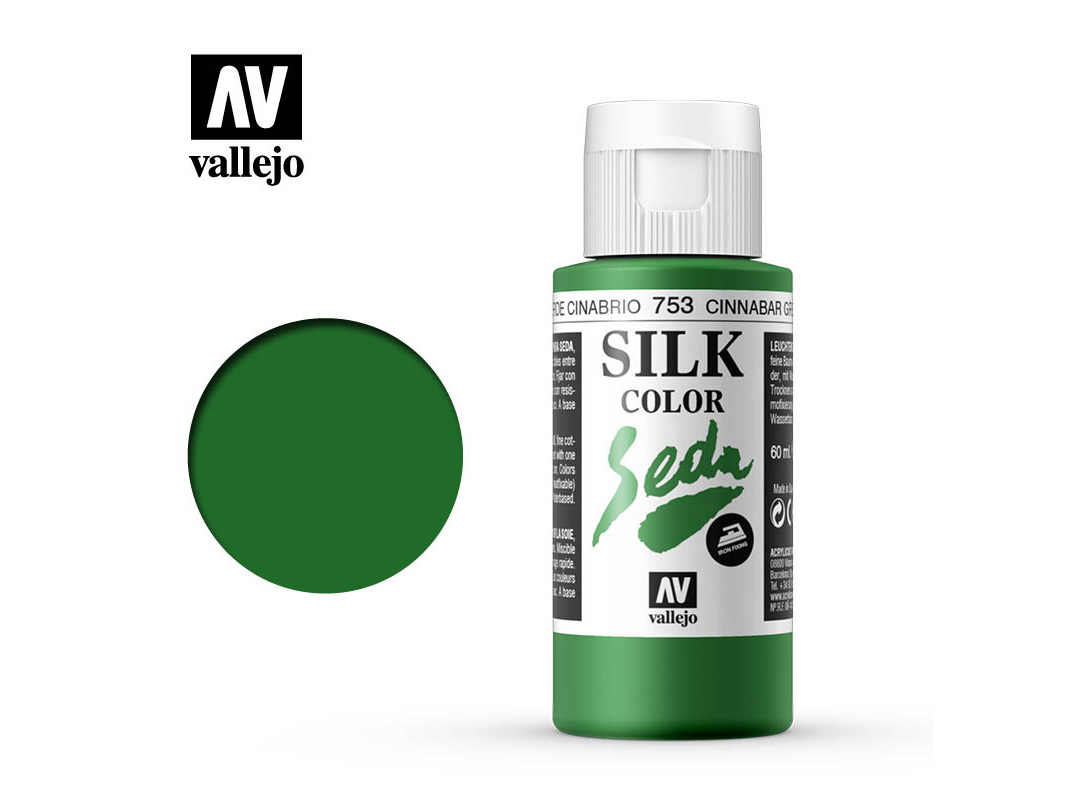 Seidenfarbe Vallejo Silk Color 43753 Cinnabar Green (60ml)