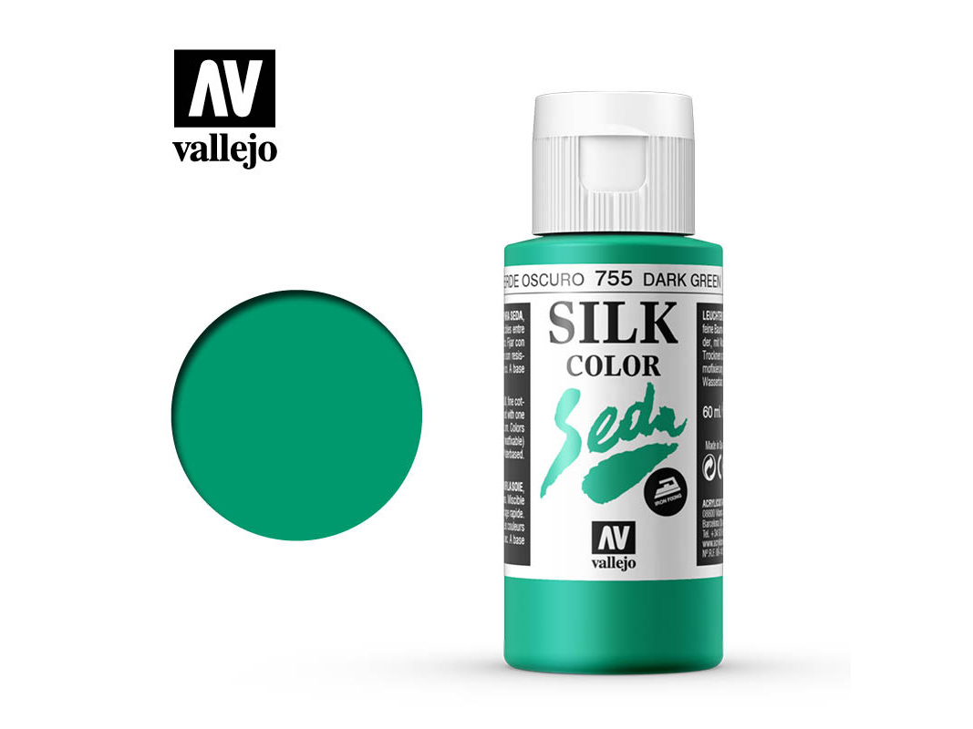 Seidenfarbe Vallejo Silk Color 43755 Dark Green (60ml)