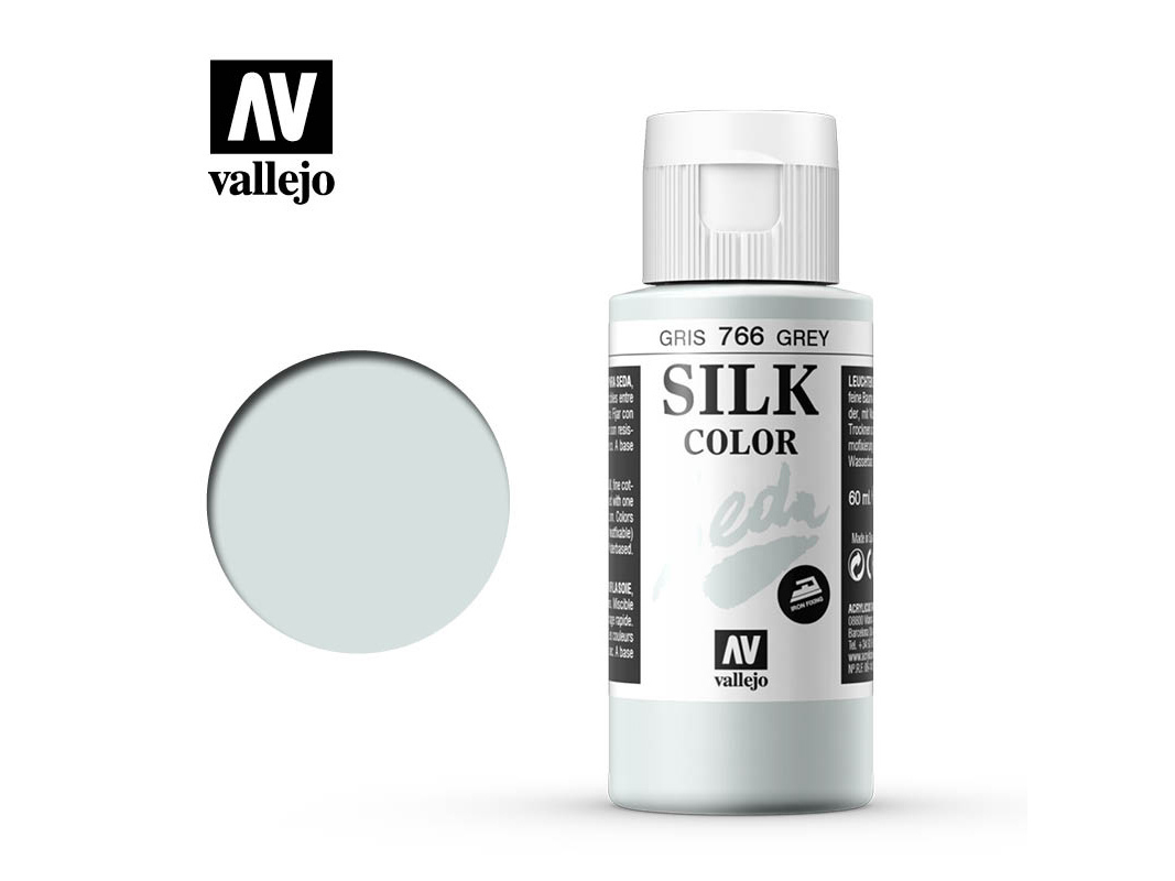 Seidenfarbe Vallejo Silk Color 43766 Grey (60ml)