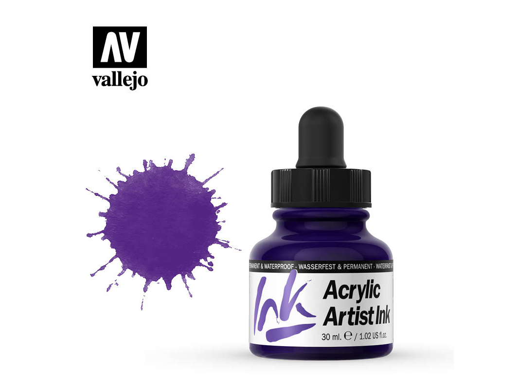 Tinte Vallejo Acrylic Artist Ink 60007 Violet (30ml)