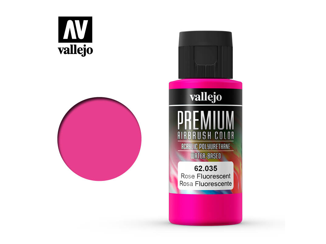 Farbe Vallejo PREMIUM Color 62035 Fluorescent Rose (60ml)