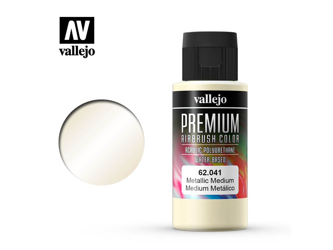 Farbe Vallejo PREMIUM Color 62041 Metallic Medium (60ml)
