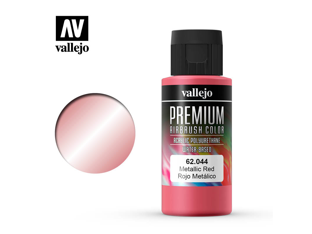 Farbe Vallejo PREMIUM Color 62044 Metallic Red (60ml)