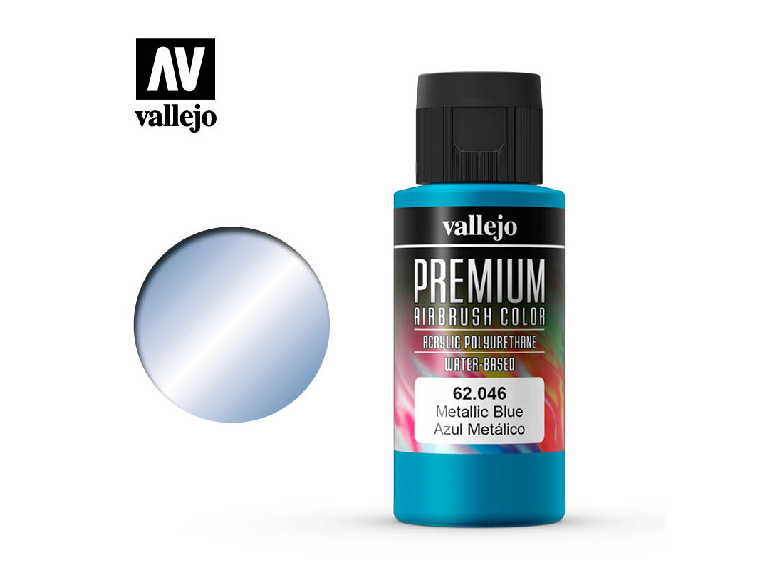 Farbe Vallejo PREMIUM Color 62046 Metallic Blue (60ml)