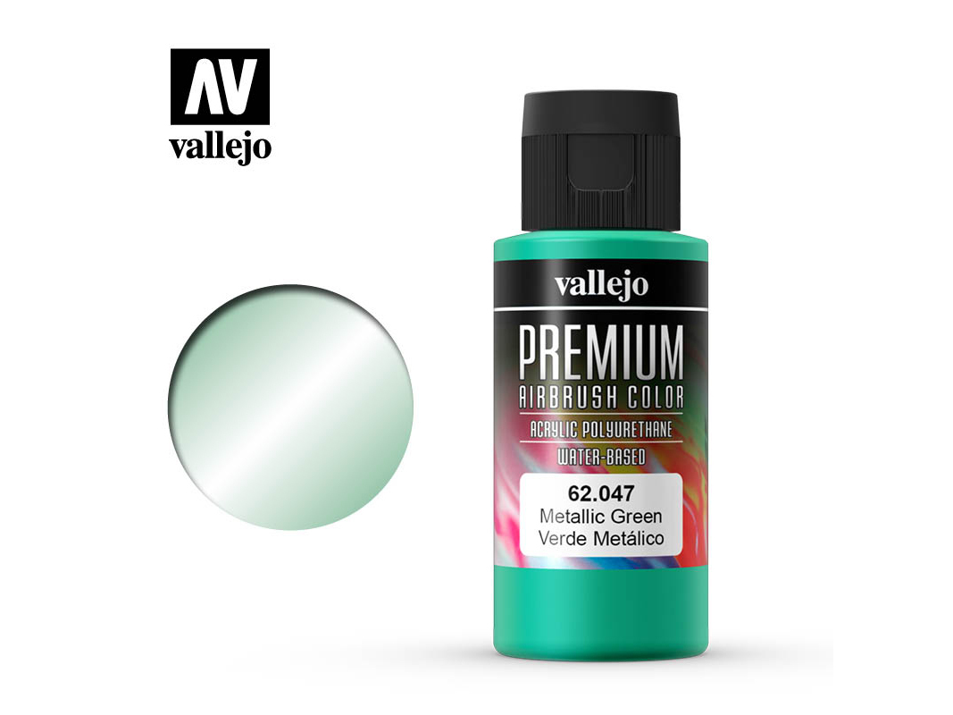 Farbe Vallejo PREMIUM Color 62047 Metallic Green (60ml)