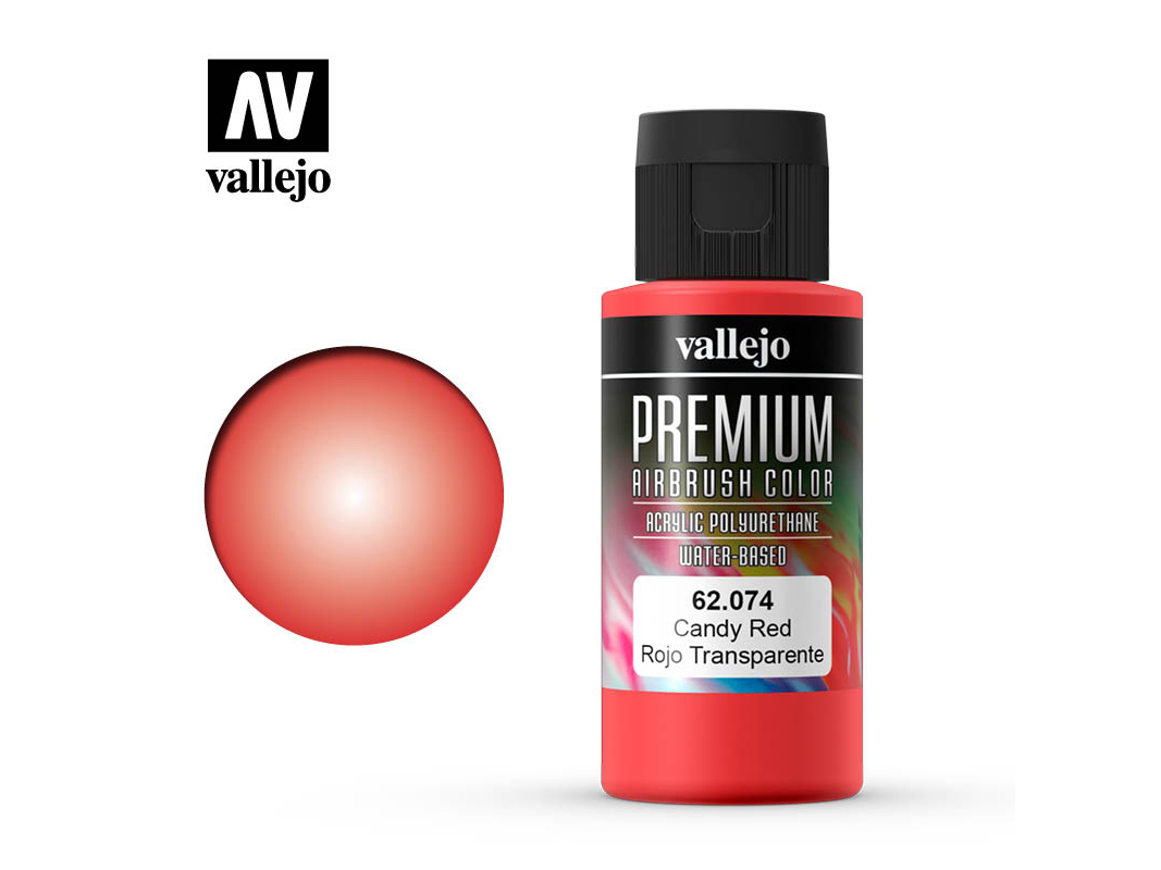 Farbe Vallejo PREMIUM Color 62074 Candy Red (60ml)