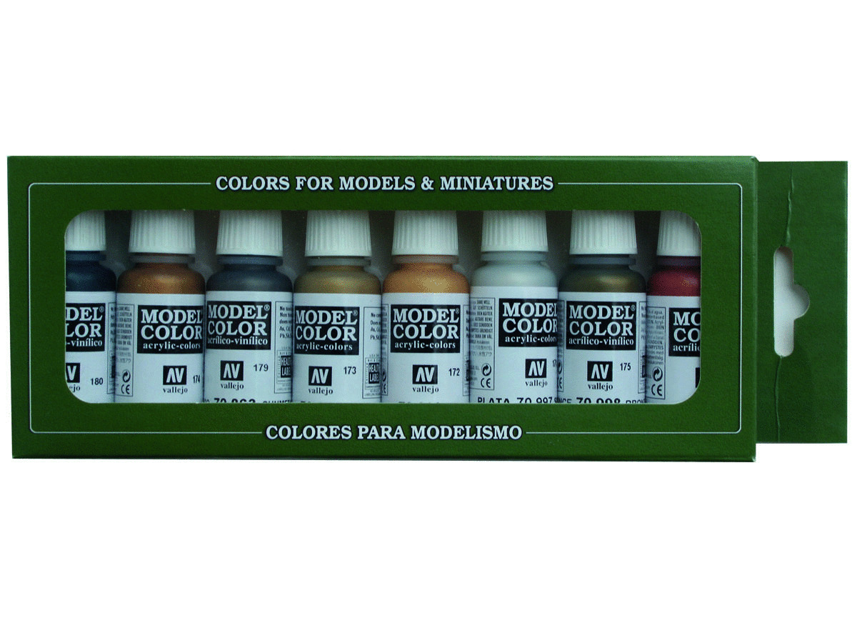 Vallejo Model Color 8 colors Set 70118 Metallic Colors (8)