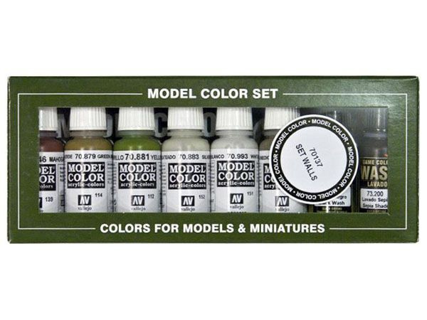 Vallejo Model Color 8 colors Set 70137 Building Set (8)