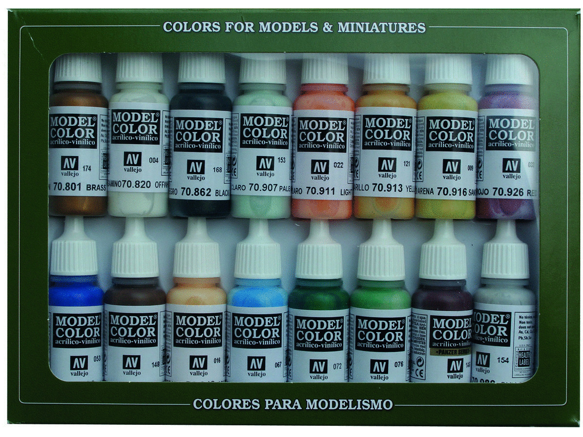 Vallejo Model Color 16 color Set 70146 Naval - Steam Era (16)