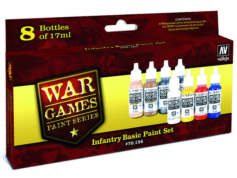 Vallejo Model Color Wargame Set 70156 Infantry Basic (8)