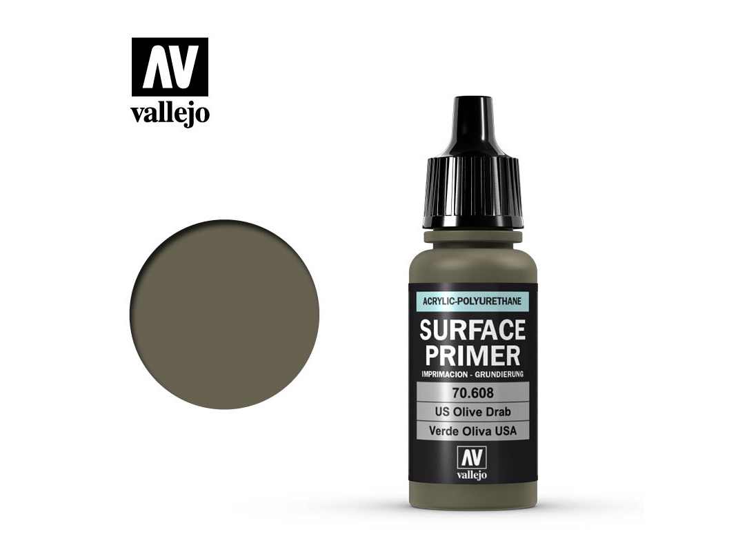 Vallejo Surface Primer 70608 U.S. Olive Drab (17ml)