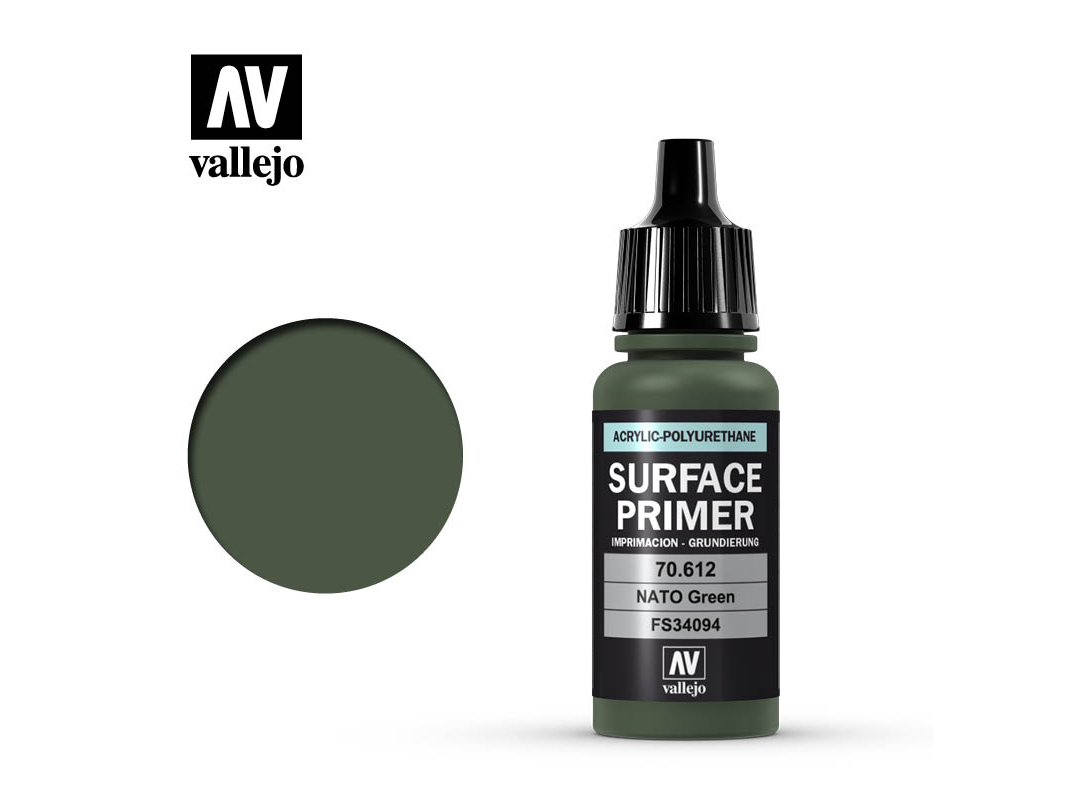 Vallejo Surface Primer 70612 NATO  Green (17ml)