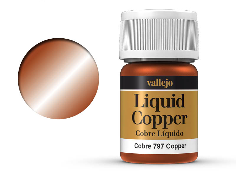 Farbe Vallejo Liquid Gold 70797 Copper (Alcohol Based) (35ml)