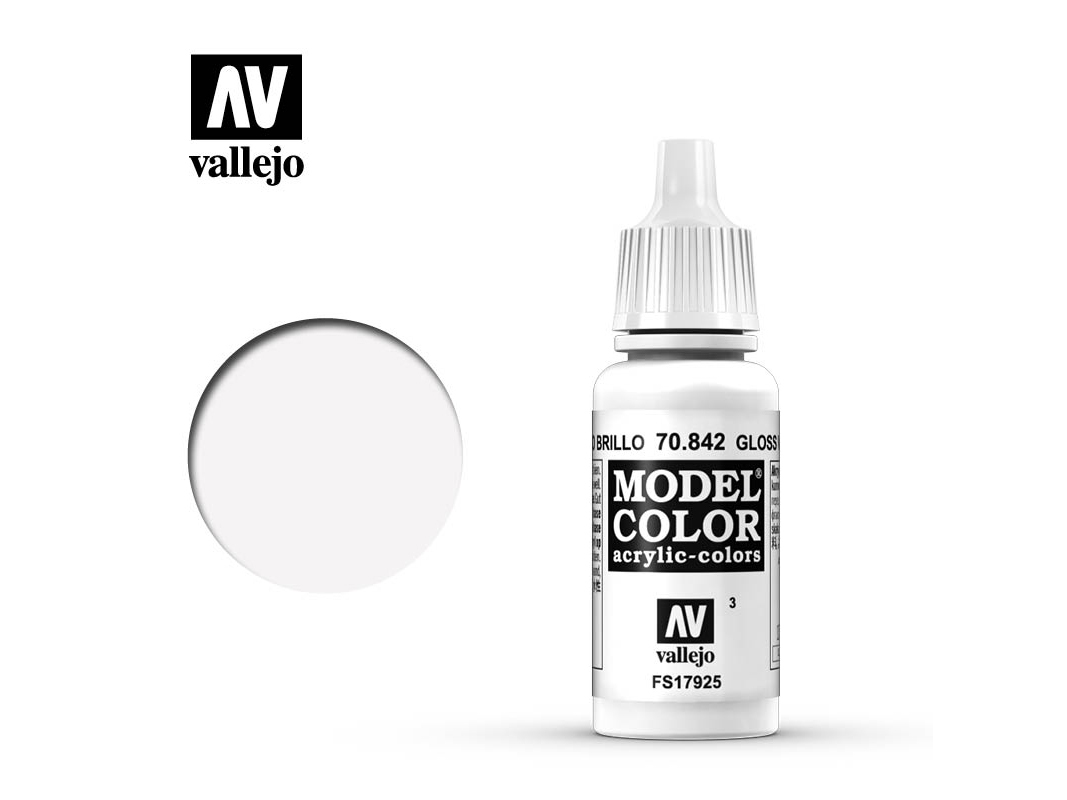 Farbe Vallejo Model Color 70842 Gloss White (17ml)
