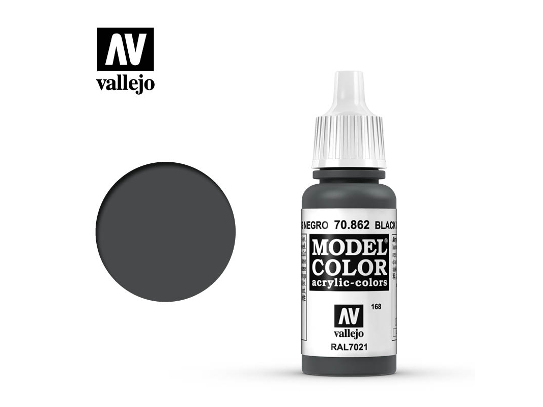 Farbe Vallejo Model Color 70862 Black Grey (17ml)