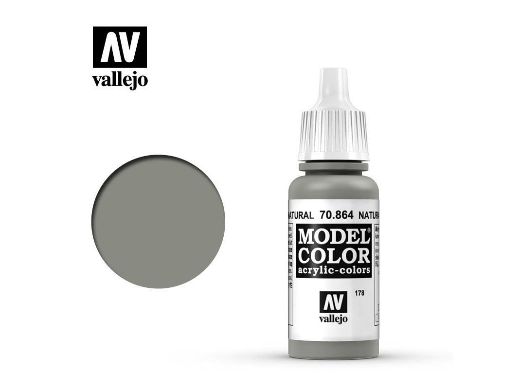 Farbe Vallejo Model Color 70864 Natural Steel (17ml)
