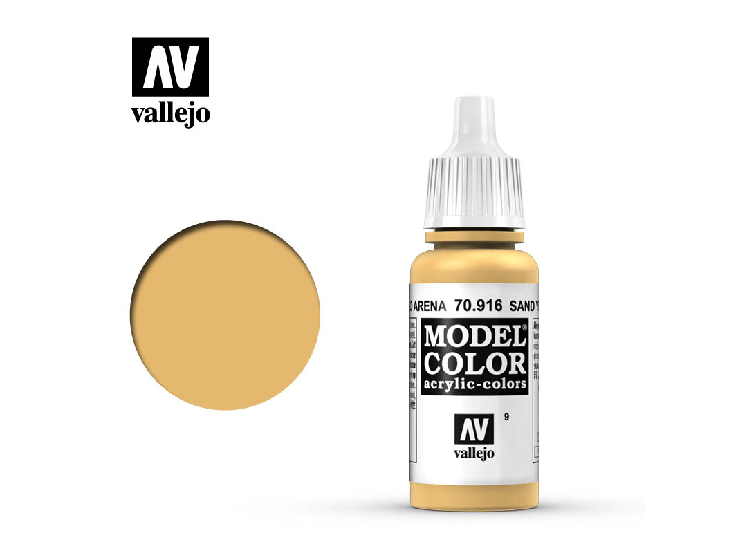 Farbe Vallejo Model Color 70916 Sand Yellow (17ml)