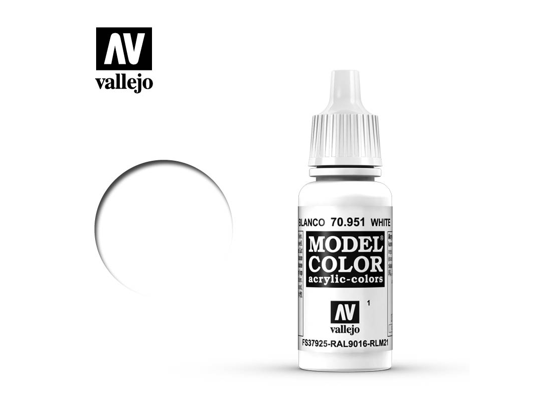 Farbe Vallejo Model Color 70951 White (17ml)