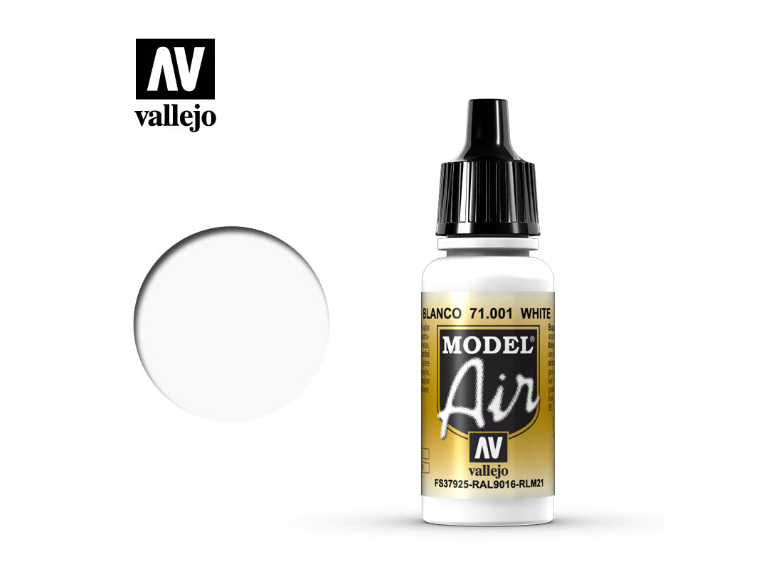 Farbe Vallejo Model Air 71001 White (17ml)