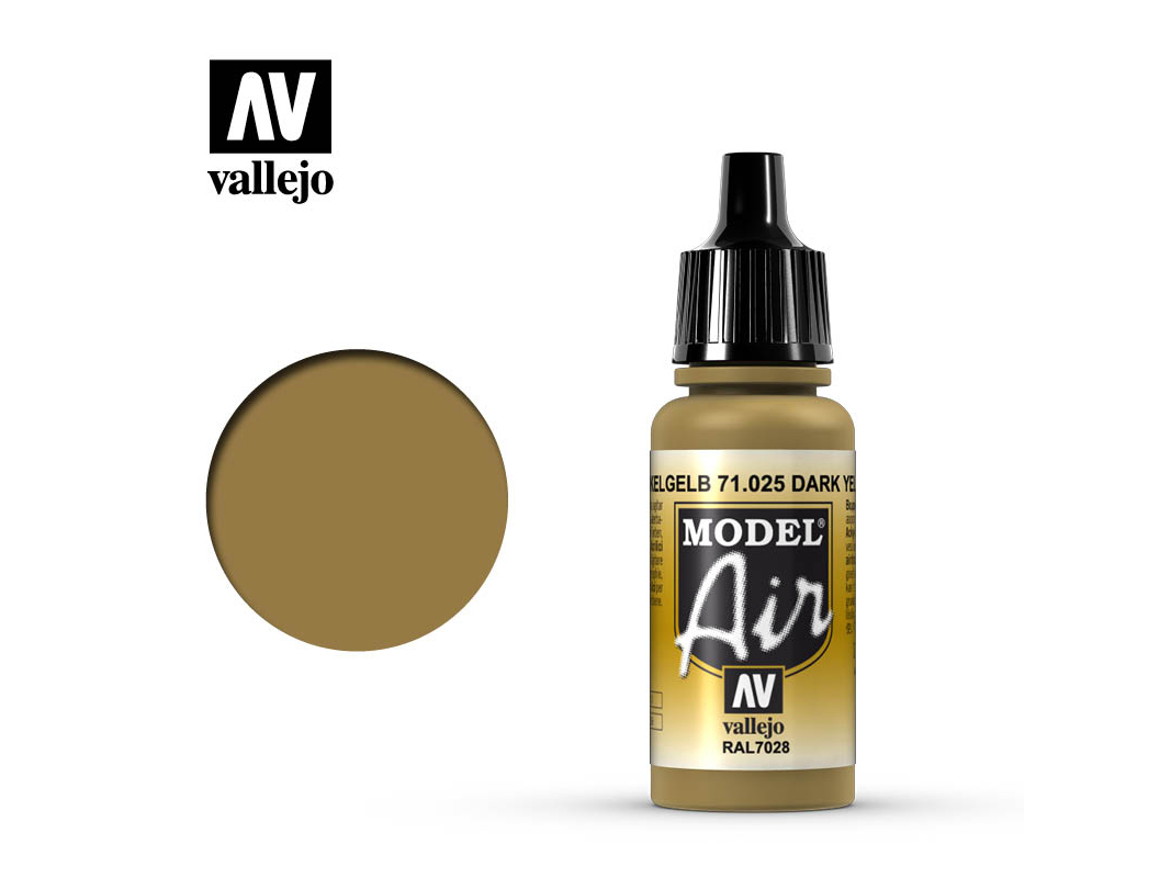 Farbe Vallejo Model Air 71025 Dark Yellow (17ml)