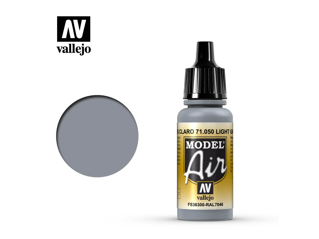 Farbe Vallejo Model Air 71050 Light Grey (17ml)
