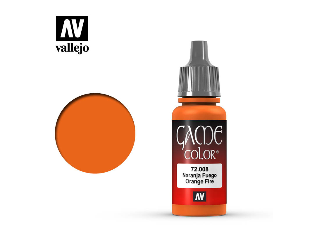 Farbe Vallejo Game Color 72008 Orange Fire (17ml)