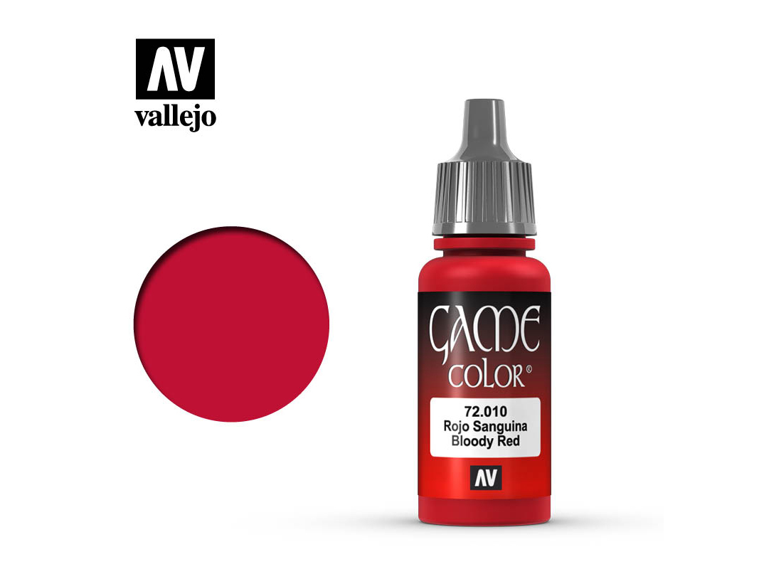 Farbe Vallejo Game Color 72010 Bloody Red (17ml)